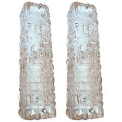 Pair of Swedish 1960s Glass Wall Lights 6