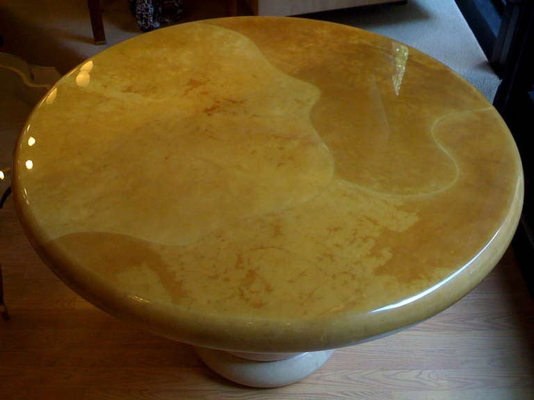 Ron Seff Goatskin Table In Good Condition In New York, NY