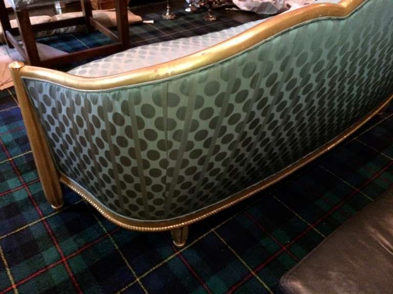 Silk French Art Deco Sofa