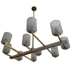 Italian 1950s Modernist Chandelier 6