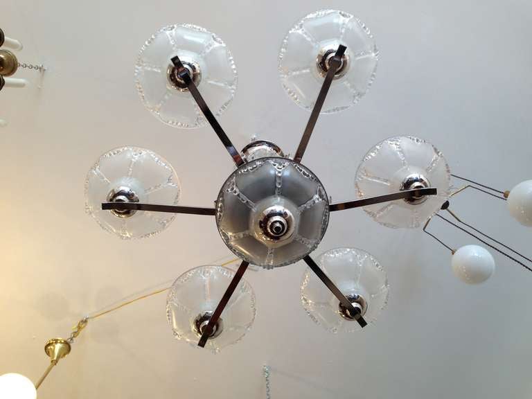 20th Century French Art Deco Chandelier For Sale