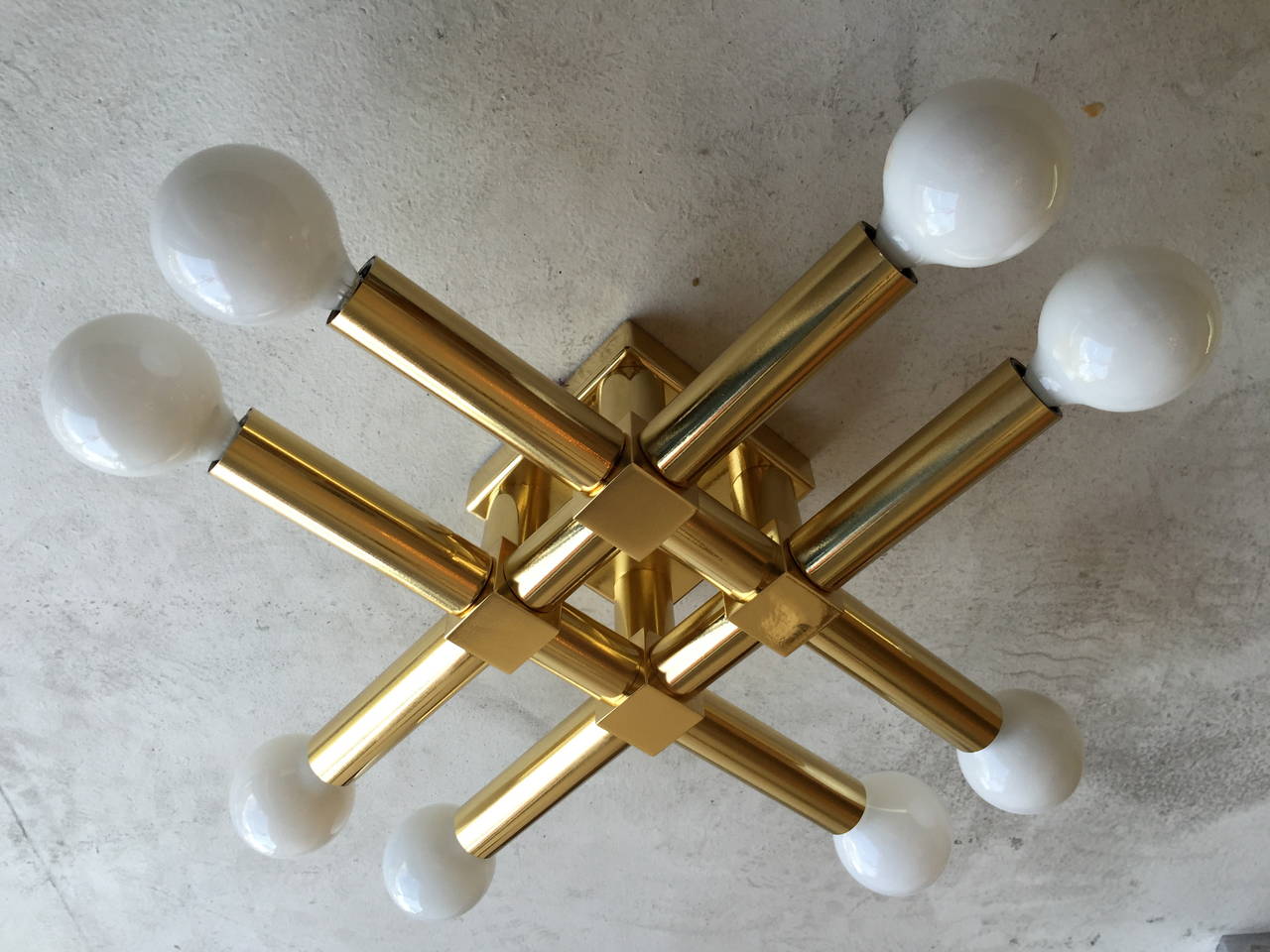Pair of 1960s Italian Ceiling Wall Lights In Excellent Condition In New York, NY
