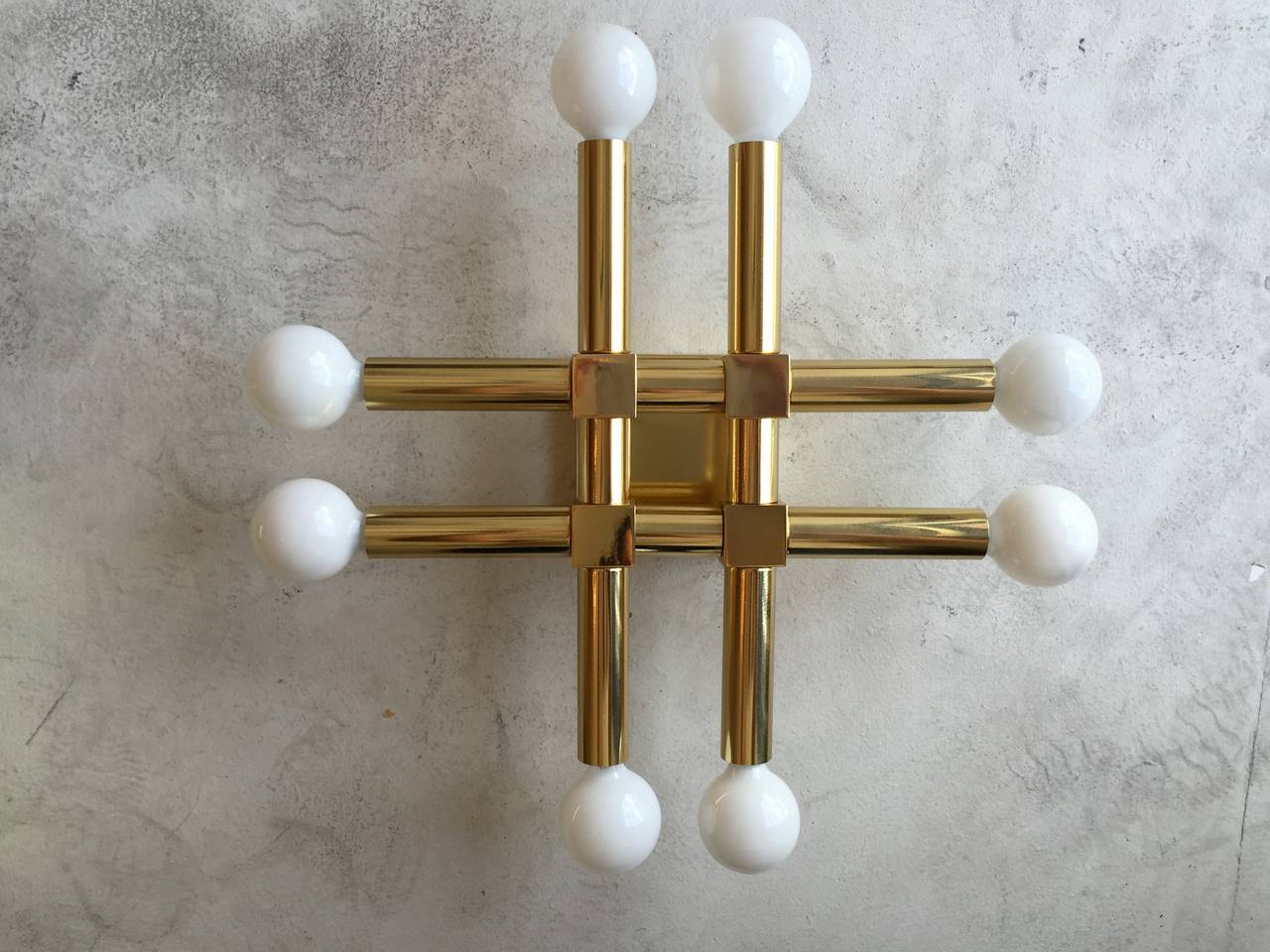 Pair of 1960s Italian Ceiling Wall Lights 2