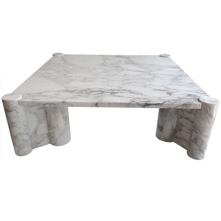 Gae Aulenti "Jumbo" Marble Coffee Table at 1stDibs gae aulenti table