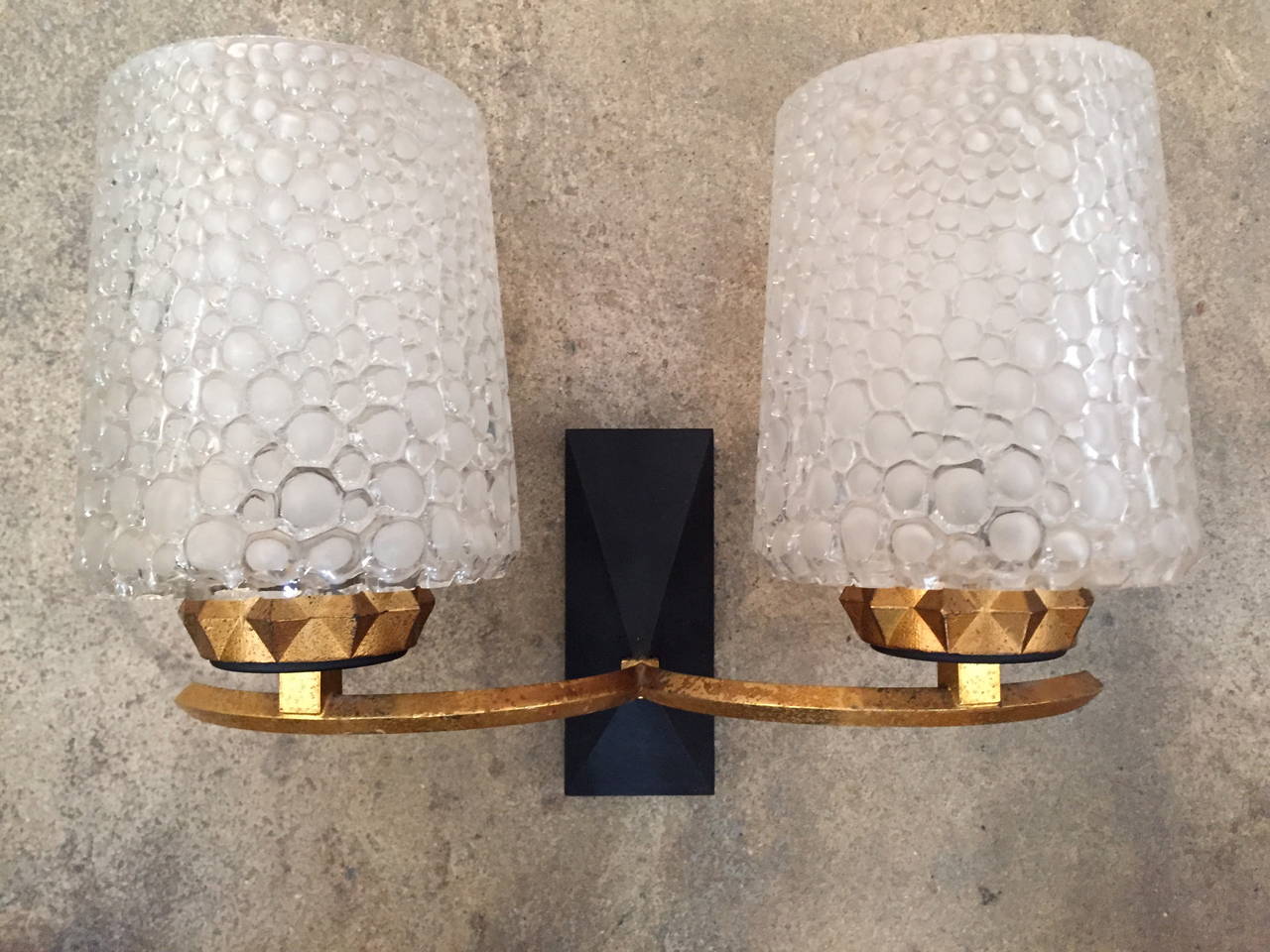 Pair of French 1960s Wall Lights 1