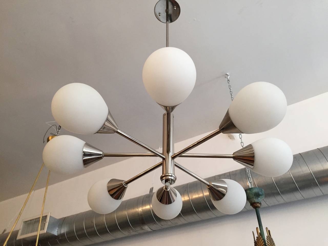German 1960s Space Age Chandelier In Excellent Condition In New York, NY
