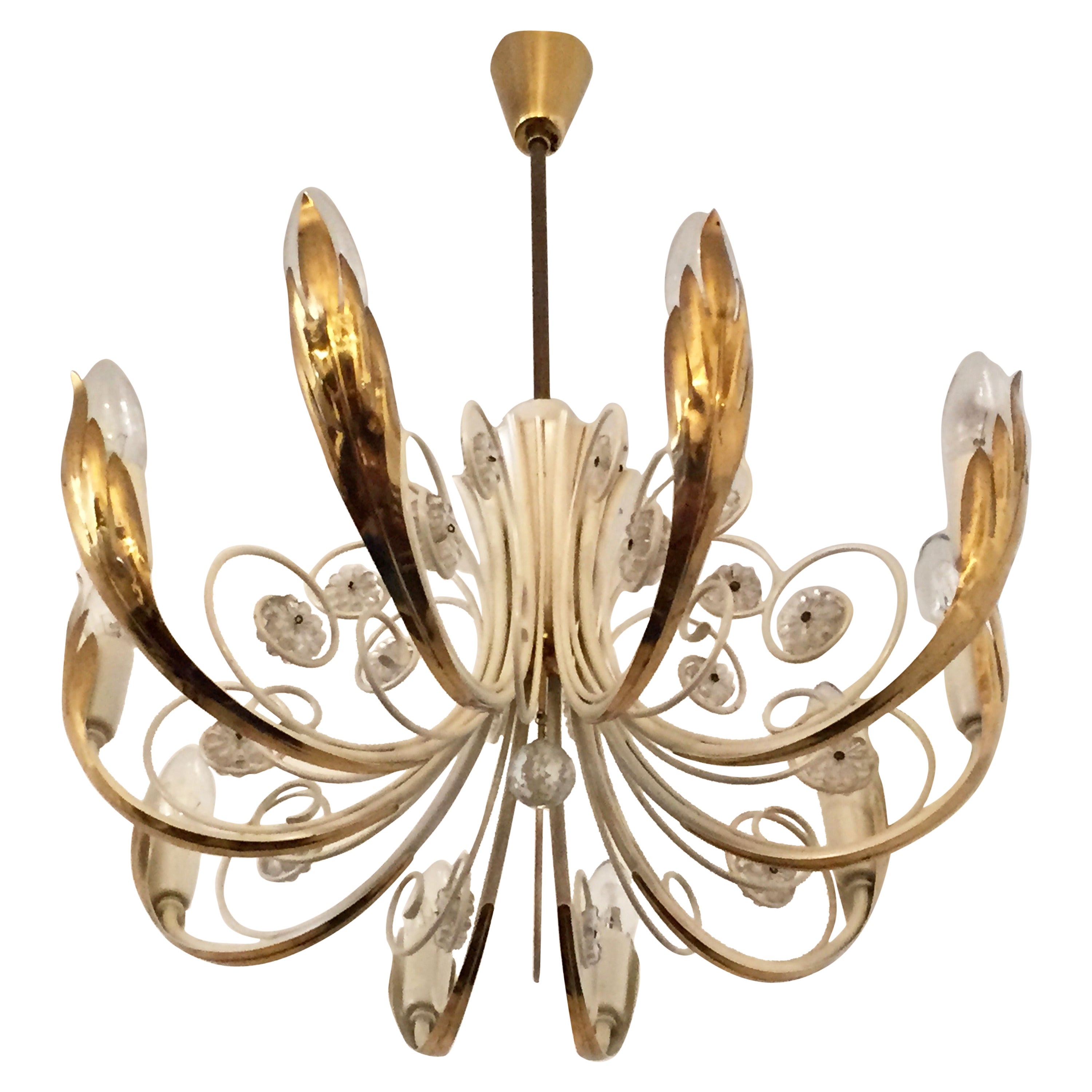 Emil Stejnar Nikoll Austrian Crystal Chandelier