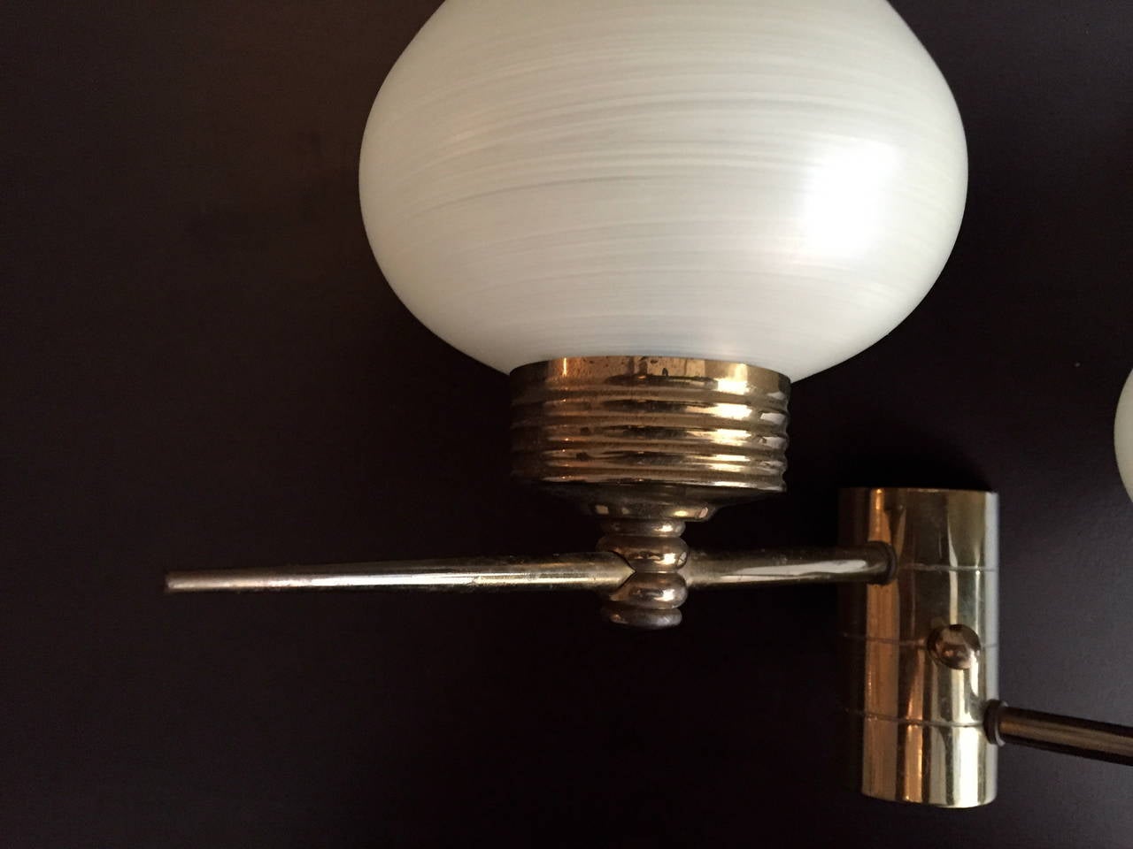 Mid-Century Modern Pair of French 1950s Sconces