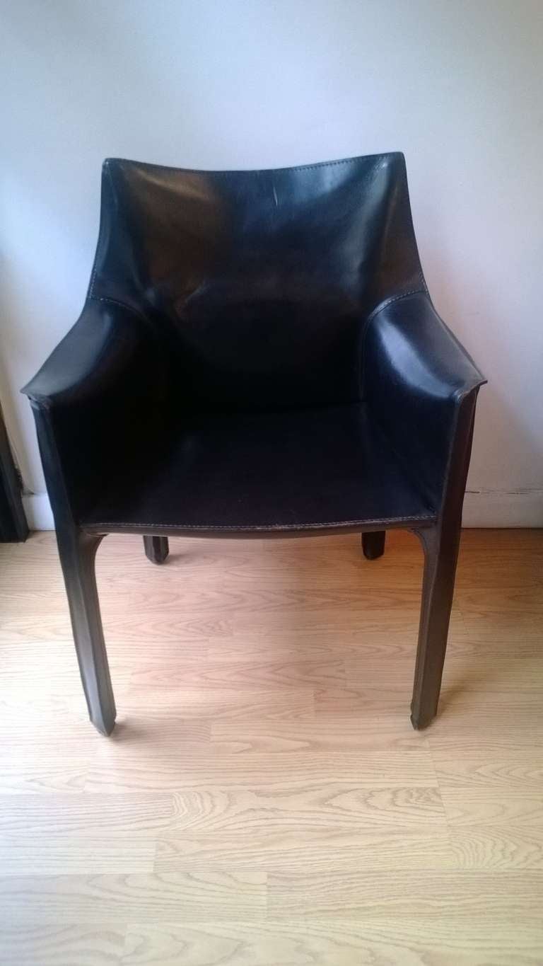 Pair of Mario Bellini "Cab" Chairs