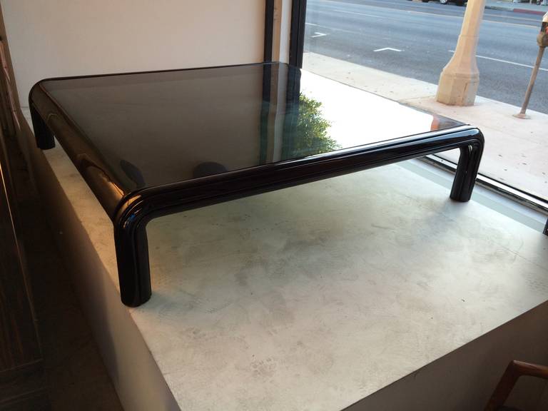Late 20th Century Large Gae Aulenti Glass Table