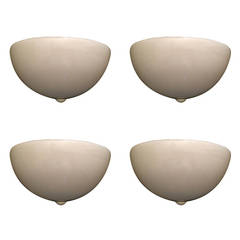 Set of Four Mazzega Glass Wall Lights 2