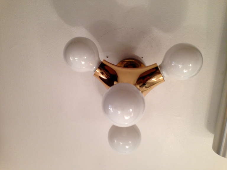 Late 20th Century Doria Space Age Flush Ceiling/Wall Light For Sale