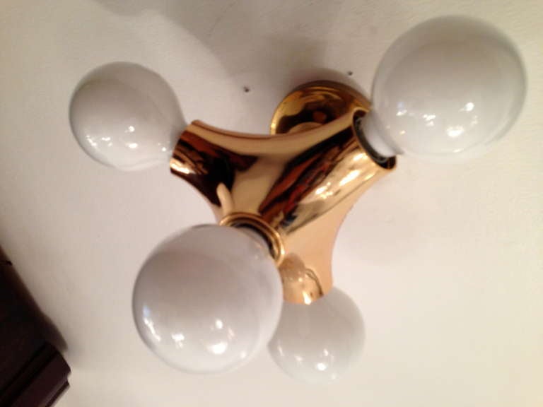 Doria Space Age Flush Ceiling/Wall Light In Excellent Condition For Sale In New York, NY