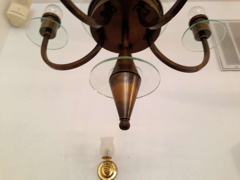 Danish Art Deco Chandelier For Sale 3