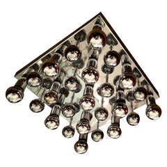 Italian Sixties Space Age Flush Light Italian Sixties Space Age Flush Light