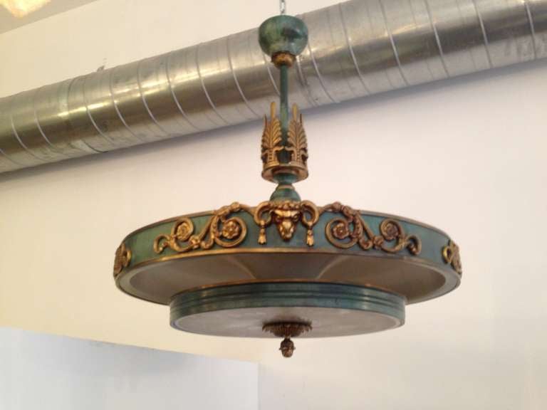 Swedish Art Deco Chandelier 6