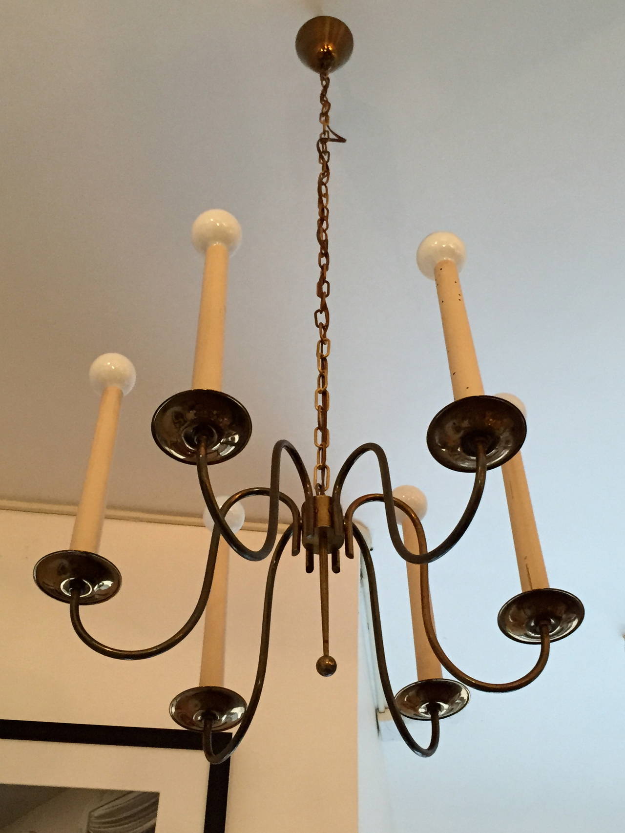 Mid-20th Century French 1950s Chandelier