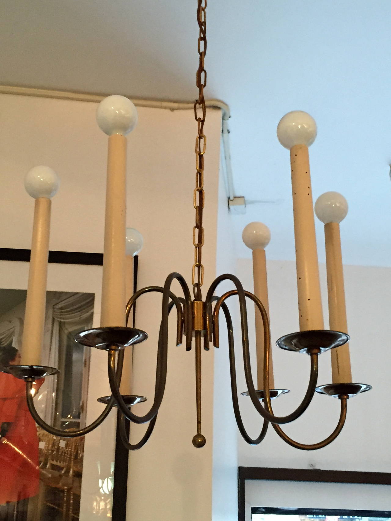 French 1950s Chandelier 3