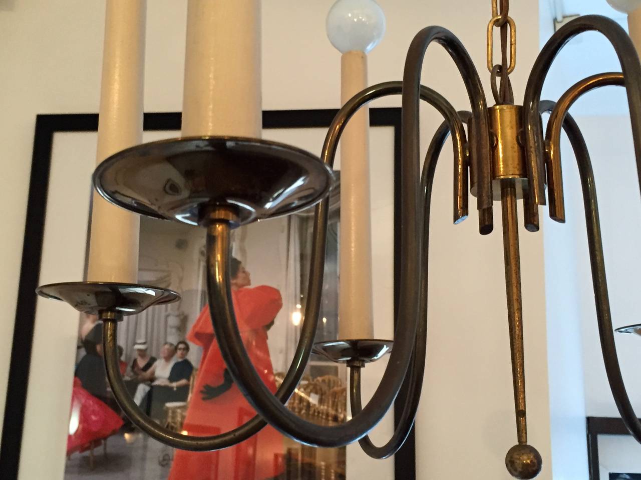 French 1950s Chandelier 1