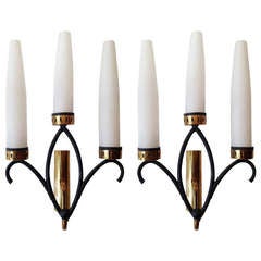 Pair of French Sixties Regency Wall Lights