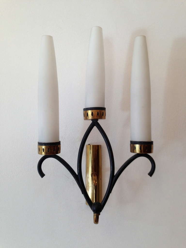 Pair of French Sixties Regency Wall Lights