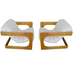 Pair of Lou Hodges California Sling Chairs
