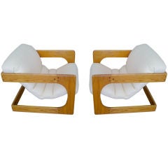 Pair of Lou Hodges California Sling Chairs