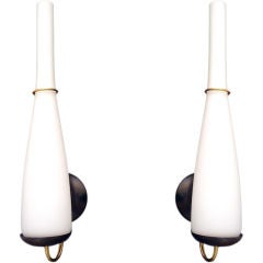 Pair of French Fifties Appliques /Sconces Pair of French Fifties Appliques /Sconces