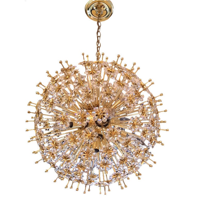 Austrian Crystal Dandelion Chandelier at 1stdibs Austrian Crystal Dandelion Chandelier at 1stdibs