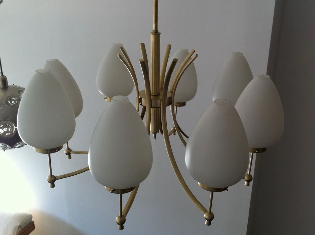 Italian Stilnovo Fifties Chandelier
