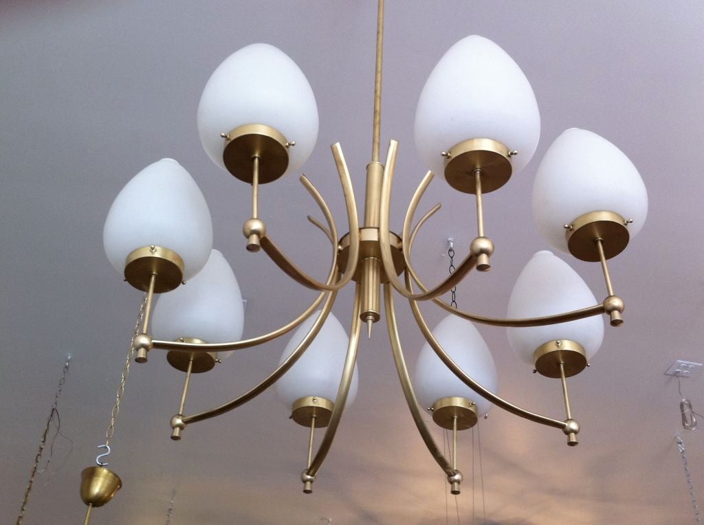Mid-20th Century Stilnovo Fifties Chandelier