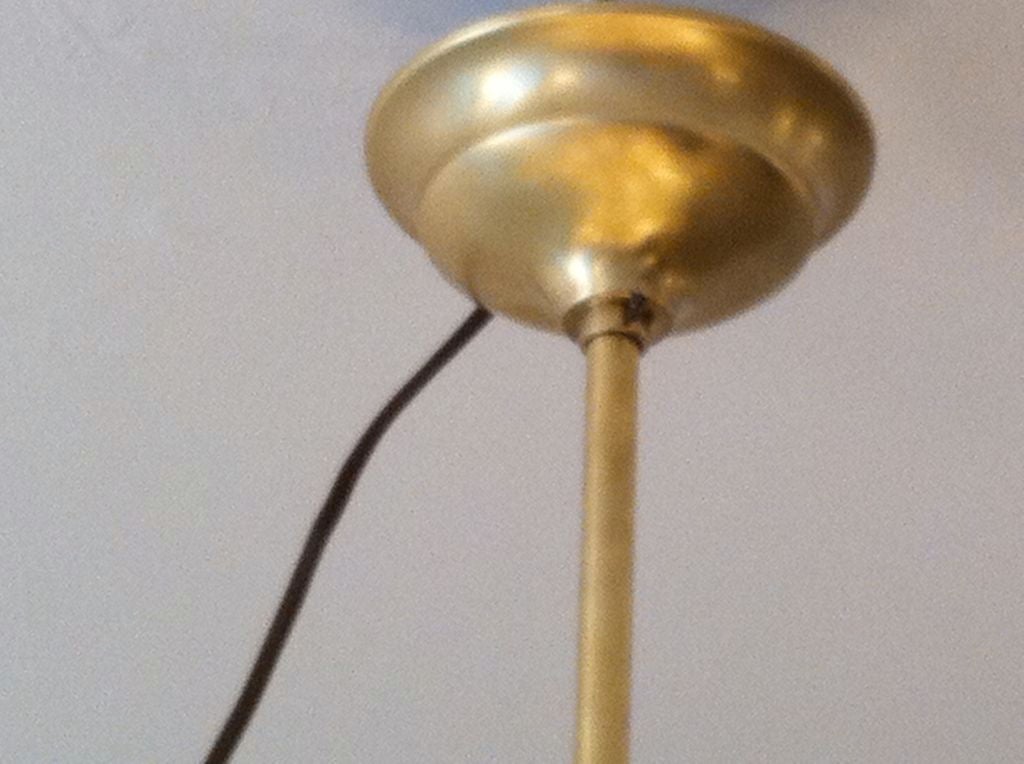 Brass Stilnovo Fifties Chandelier