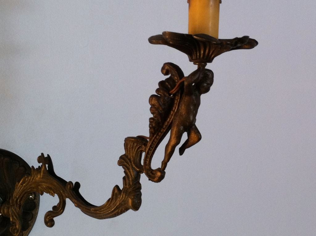 Pair of French Regency Sconces For Sale 1