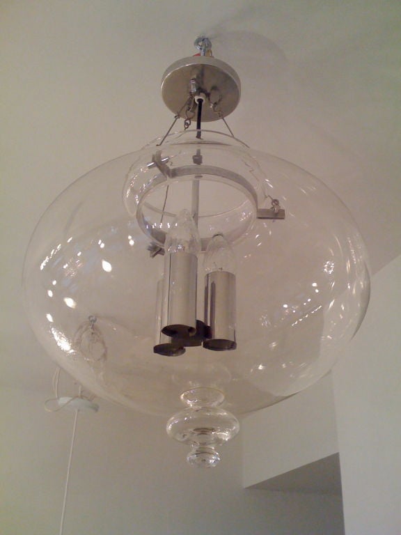 German Sixties Glass Lantern