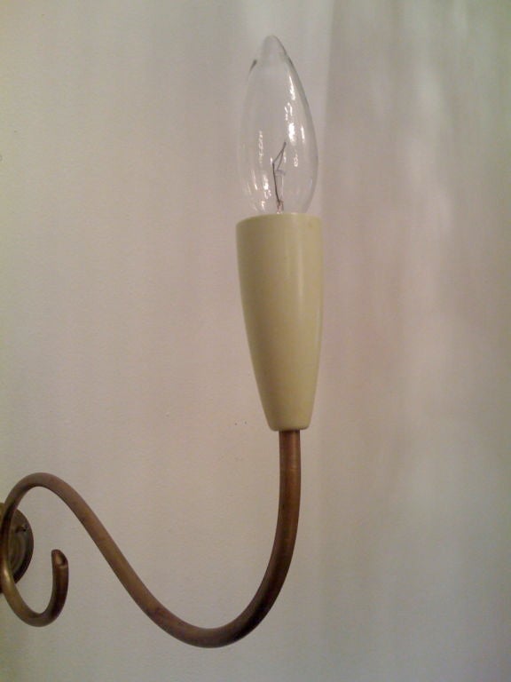 Mid-20th Century Pair of Fifties Italian Sconces For Sale