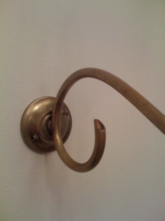 Brass Pair of Fifties Italian Sconces For Sale