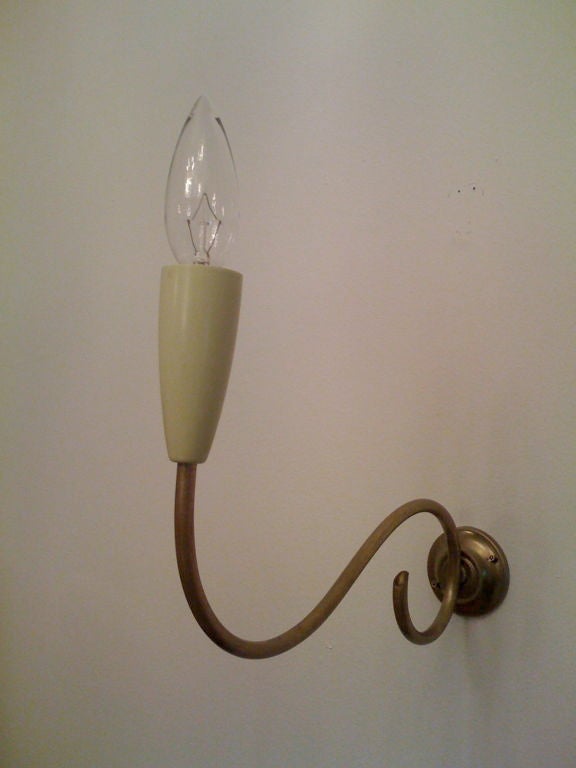 Pair of Fifties Italian Sconces For Sale 1