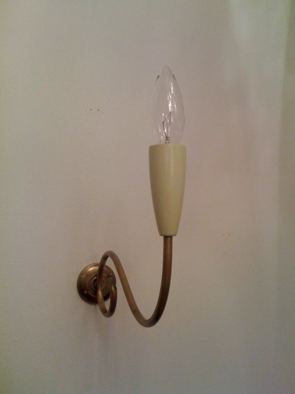 Pair of Fifties Italian Sconces For Sale 2