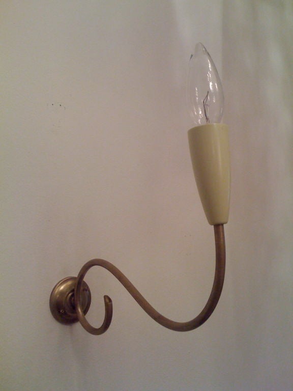 Pair of Fifties Italian Sconces For Sale 3