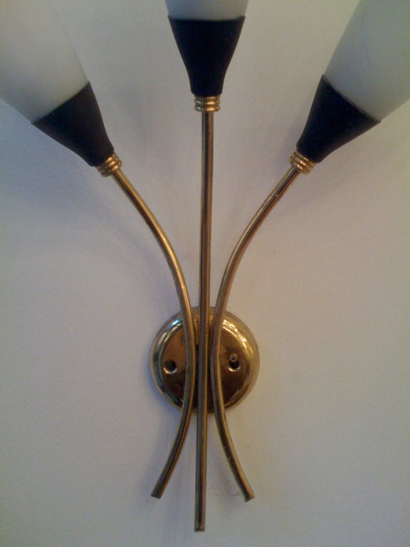 Pair of Italian Fifties Wall Sconces 4