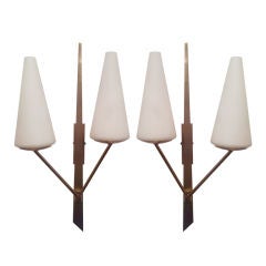 Pair of French 50's Wall Lights