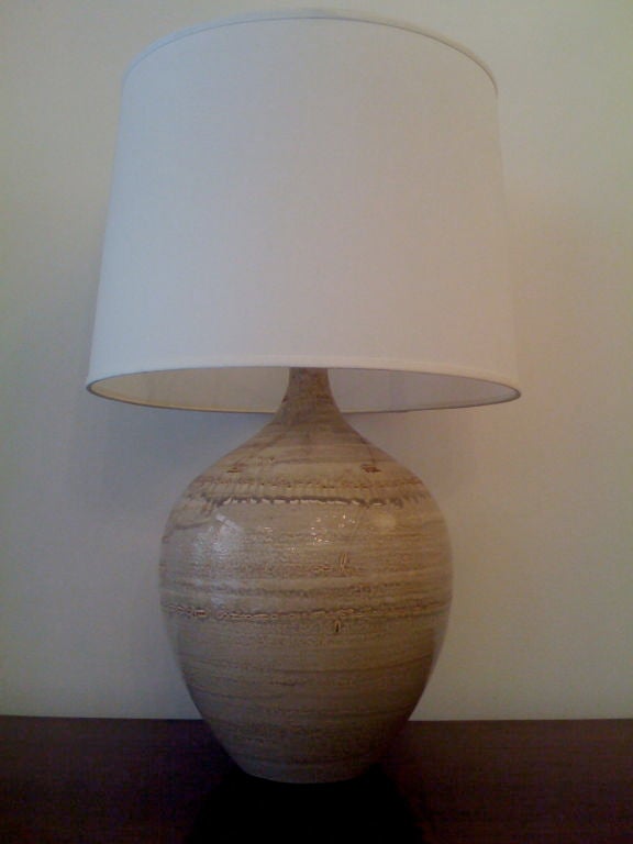 Pair of California Art Pottery Table Lamps 1