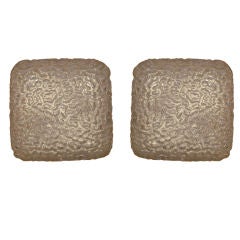 Pair of German Flush Ceiling Lights/Wall Sconces