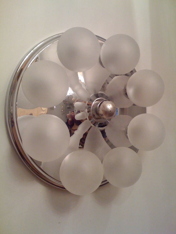 Mid-Century Modern German, 1970s Wall Sconce or Ceiling Light For Sale