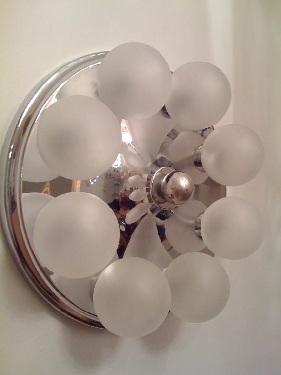 German, 1970s Wall Sconce or Ceiling Light In Excellent Condition For Sale In New York, NY