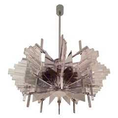 Rare Italian Sciolari 1960s Chandelier