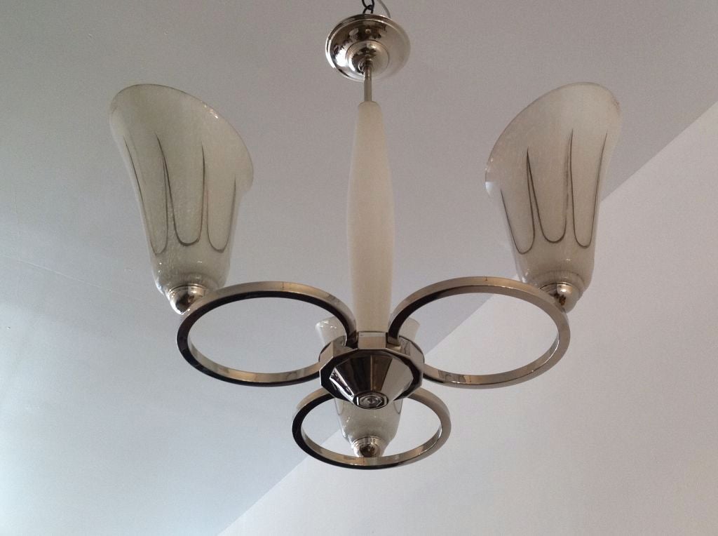 Classic French Moderne Chandelier