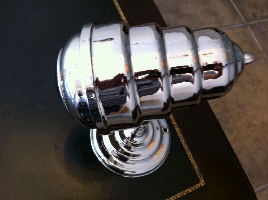 Nickel Lampada da parete o da scrivania in stile Art Deco americano in vendita