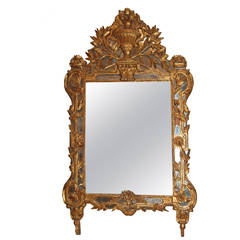 18th Century Regence Giltwood Mirror 12
