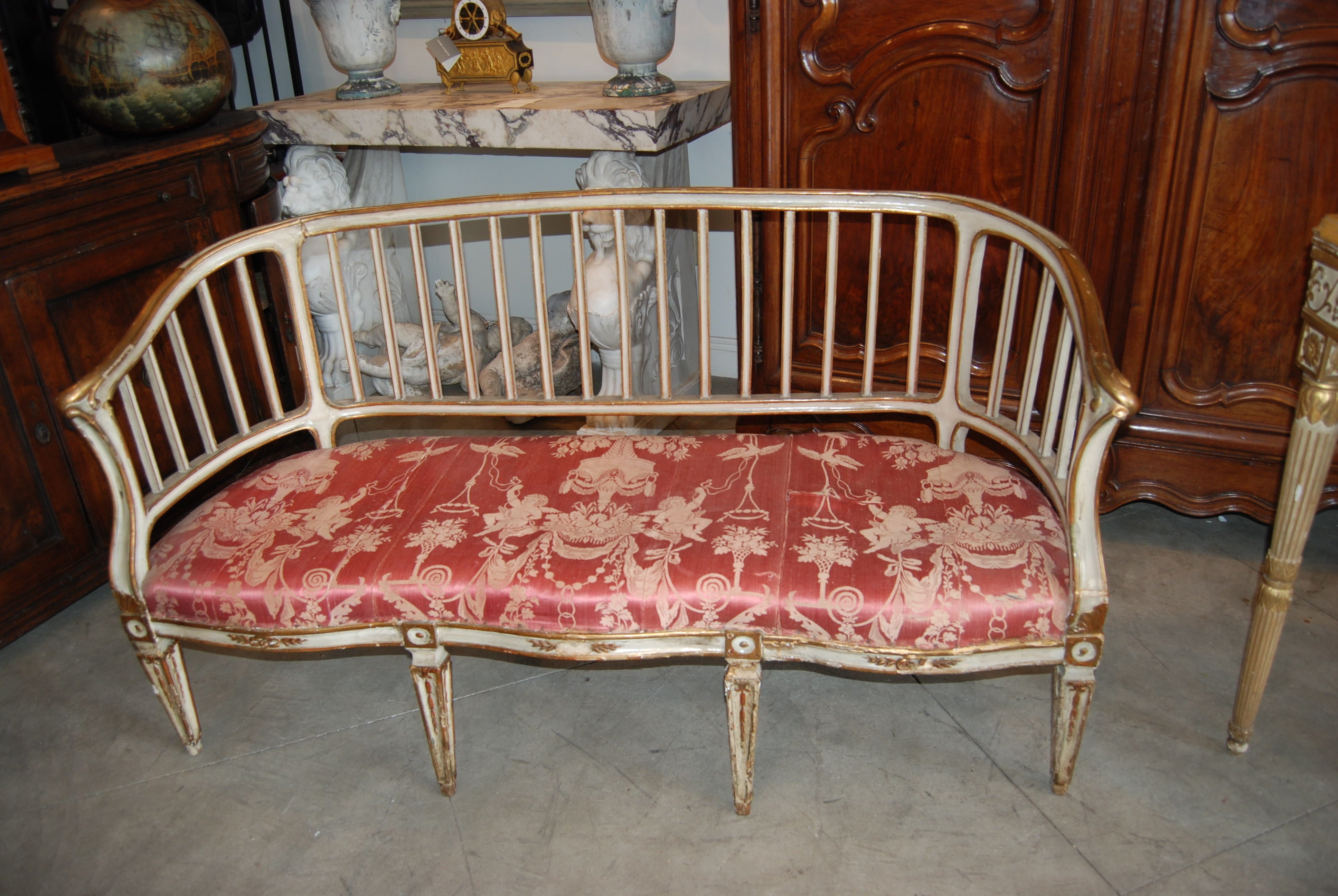 19thc. Itailian Settee For Sale